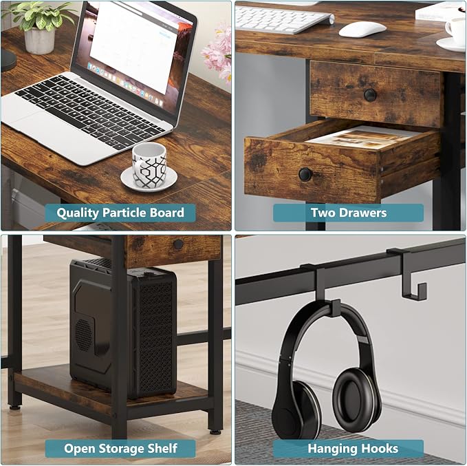 Tribesigns Two Person Desk, 79 Inch Double Desk - Image 6