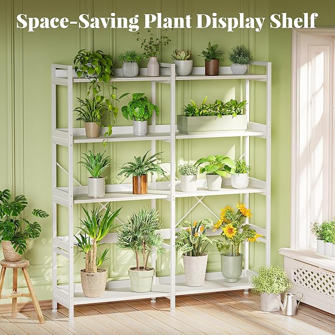 Huuger 5 Tier Bookshelf, Display Bookshelf - Image 3