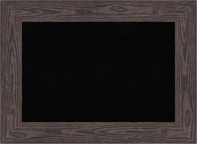 Amanti Art Black Cork Board for Wall, 22x30 Vision Board with Black Wood Frame, Medium Corkboard Office Decor for Home Organization, Country Rustic Corkboard Pinboard to Display Items for Home-DeskLoop Office