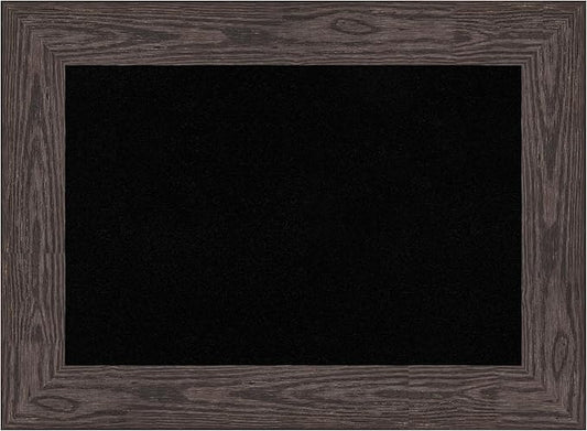 Amanti Art Black Cork Board for Wall, 22x30 Vision Board with Black Wood Frame, Medium Corkboard Office Decor for Home Organization, Country Rustic Corkboard Pinboard to Display Items for Home-DeskLoop Office