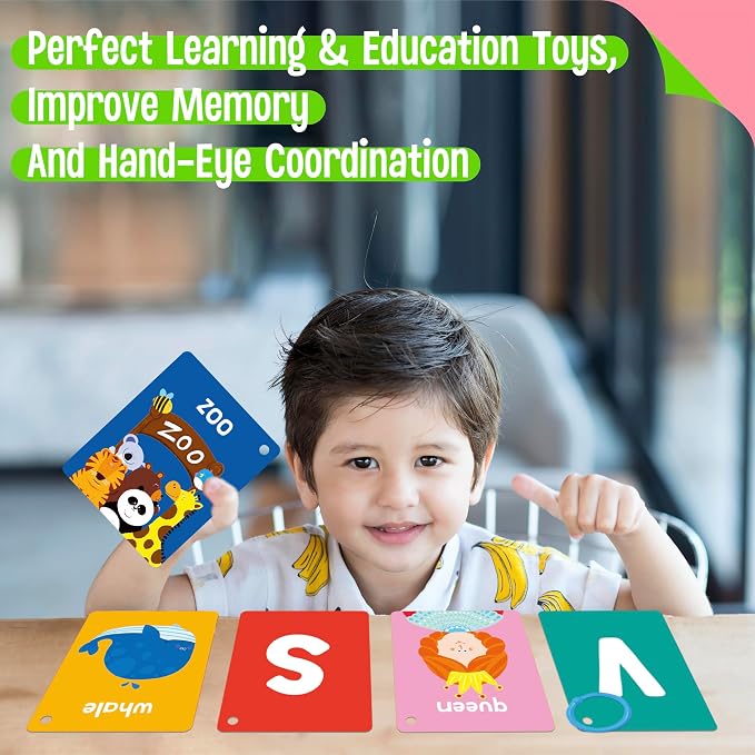 SpriteGru Alphabet Flash Cards, 52 Double Sided Cards, Uppercase & Lowercase - Image 5