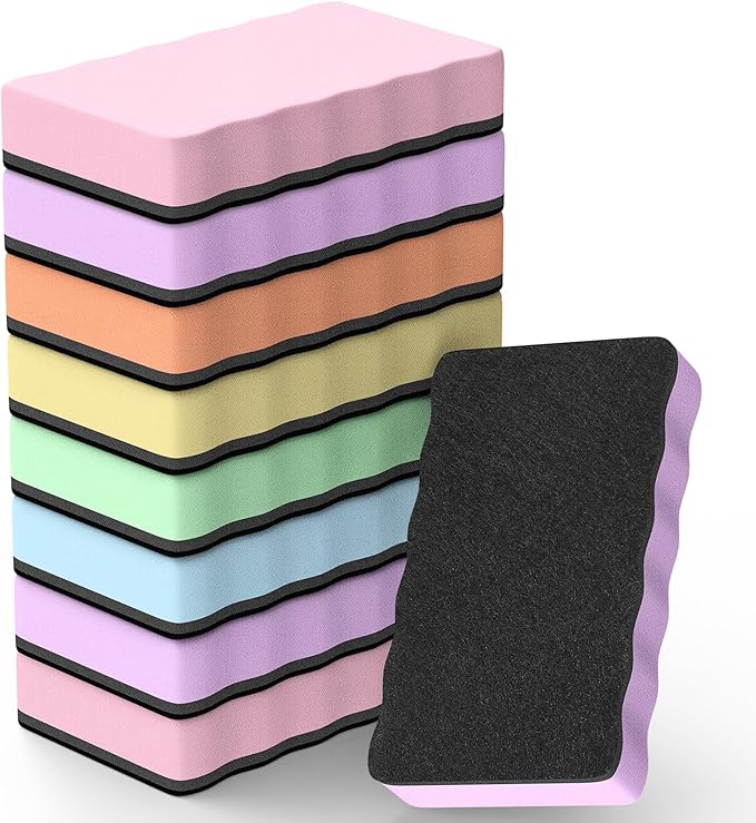 MaxGear Dry Erase Board Erasers, Classroom and Chalkboard Use, Teacher Supplies by MaxGear
