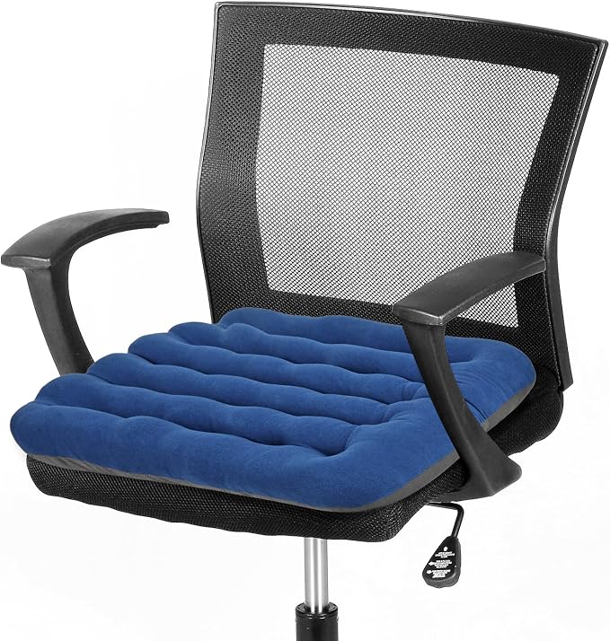 BUYUE Good Support Office Chair Cushion Padded, Soft Velvet Comfortable by BUYUE