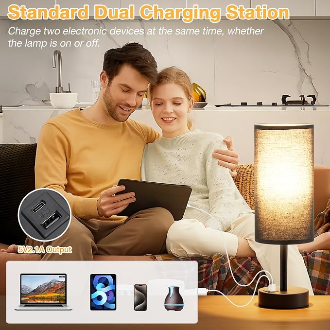 Dicoool Black Touch Bedroom Lamp - Image 4