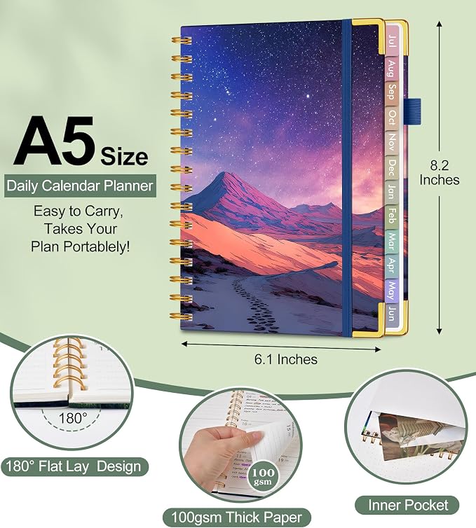 Academic Planner 2026-2027, Hardcover Weekly and Monthly Calendar Planner from - Image 5