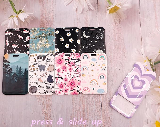 Aesthetic Flower ID Badge Holder - Image 8