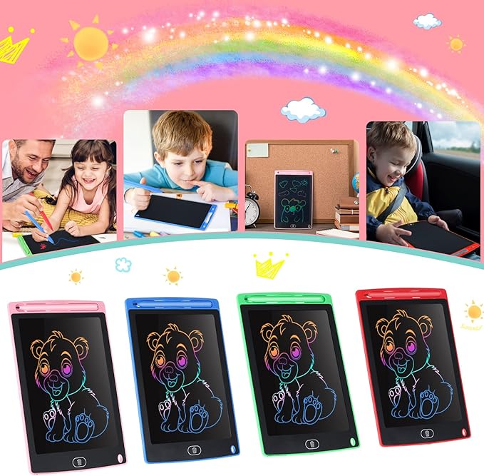 Zonon 4 Pcs LCD Writing Tablet 8.5 Inch Doodle Board Tablet Drawing Gifts LCD - Image 3