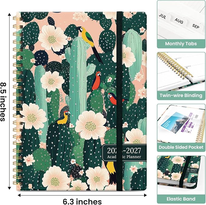 Planner 2026-2027, Academic Monthly and Weekly Calendar Planner - Image 4