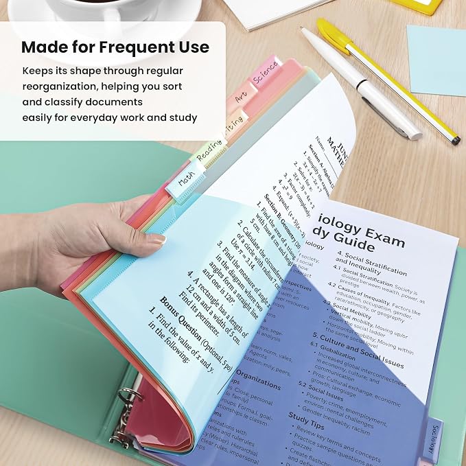 Taja 16 Count Dividers for 3 Ring Binder - Image 5