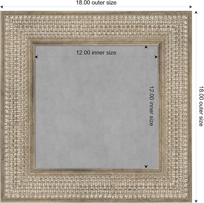Amanti Art Silver Framed Magnetic Board 18x18 X-Small Vision Board - Image 4