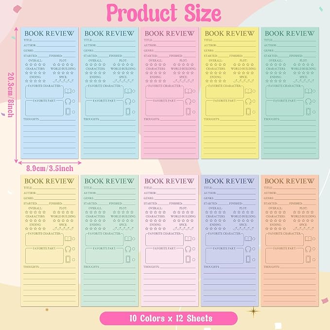L1rabe Macaron Book Review Bookmarks - Image 2