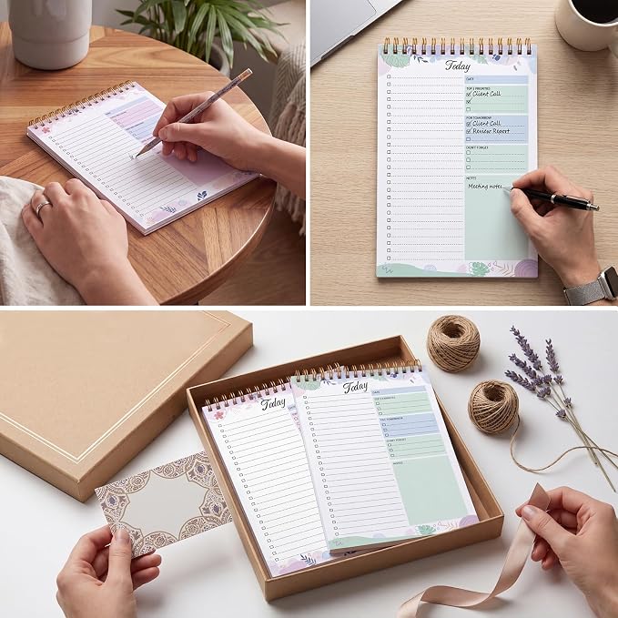 Thboxes 2 Packs To Do List Notepad, 104 Pages To Do List Notebook A5 Undated - Image 7