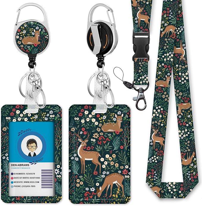 Giancomics Floral Animal Lanyards by Giancomics