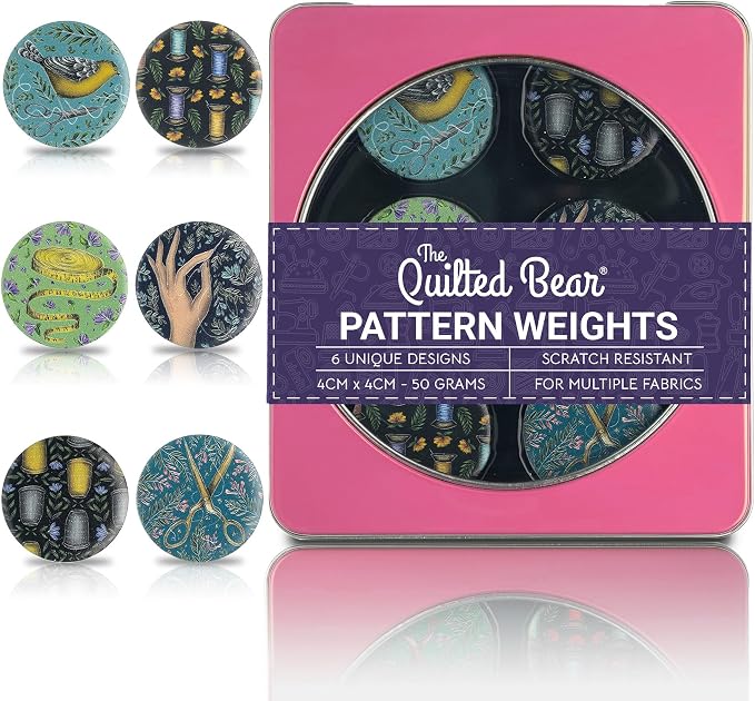 The Quilted Bear Pattern Weight Set – Scratch-Resistant Fabric Weights by TheQuiltedBearsProducts