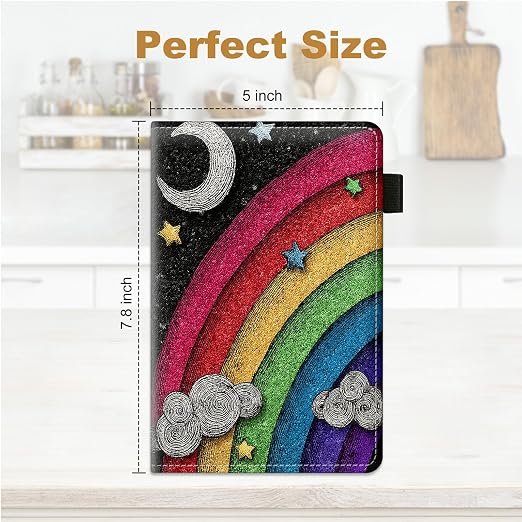 Rainbow Moon Cute Server Book for Waitress & Waiter 8"x5" - Image 2
