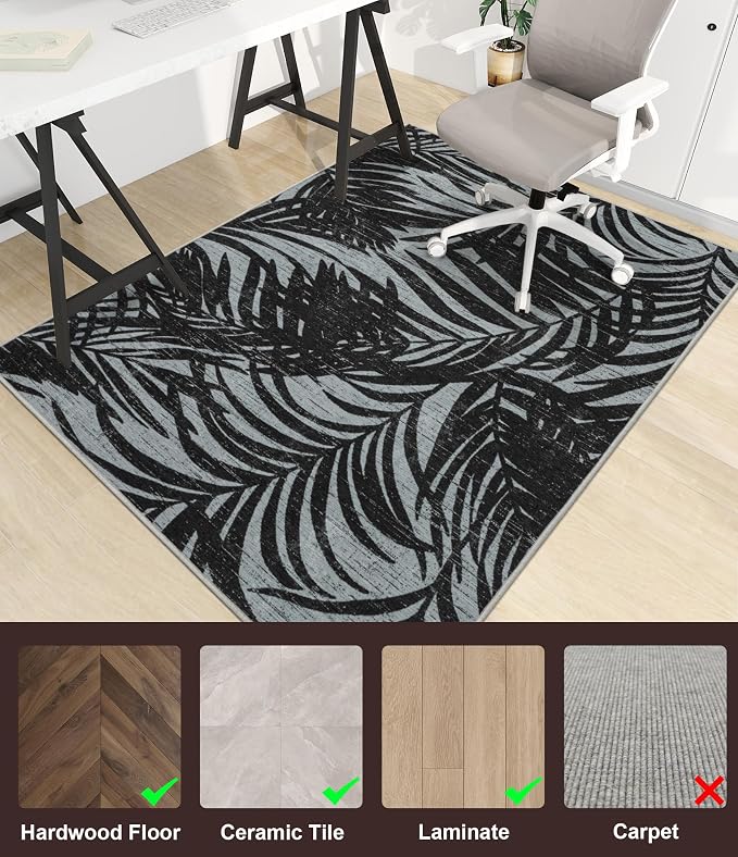 chakme Office Chair Mat for Hardwood Floor, Machine Wash - Image 3