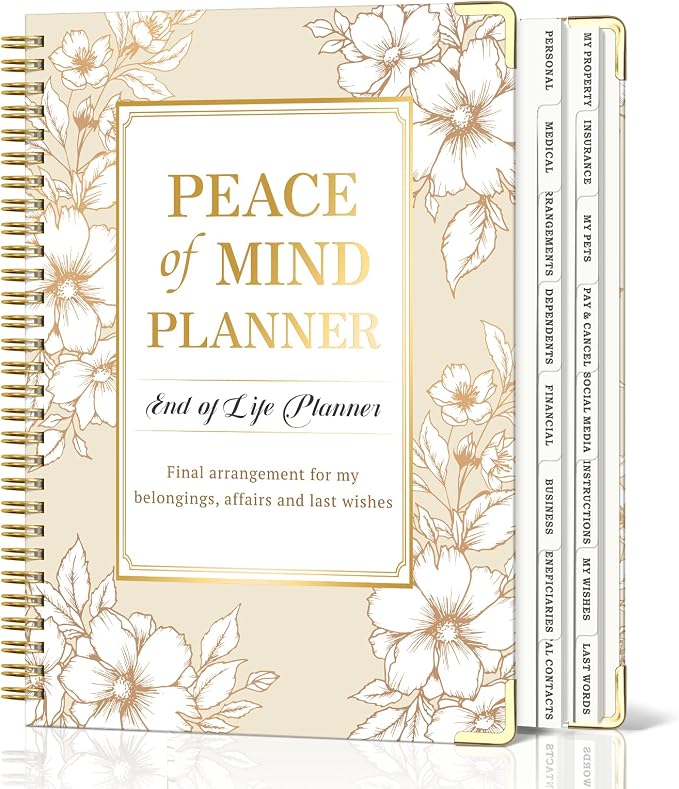 Peace of Mind Planner, Spiral End of Life Planner by Unknown
