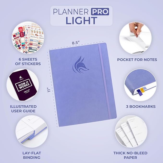 Clever Fox Planner PRO Light – Weekly & Monthly Life Planner to Increase - Image 2