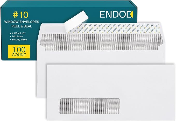 #10 Window Envelopes Self Seal by EnDoc