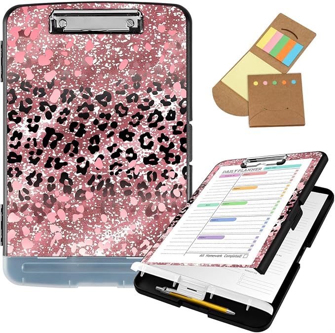 Clipboard with Storage, 8.5x11 High Capacity Nursing Clipboards with Pen Holder by Unknown