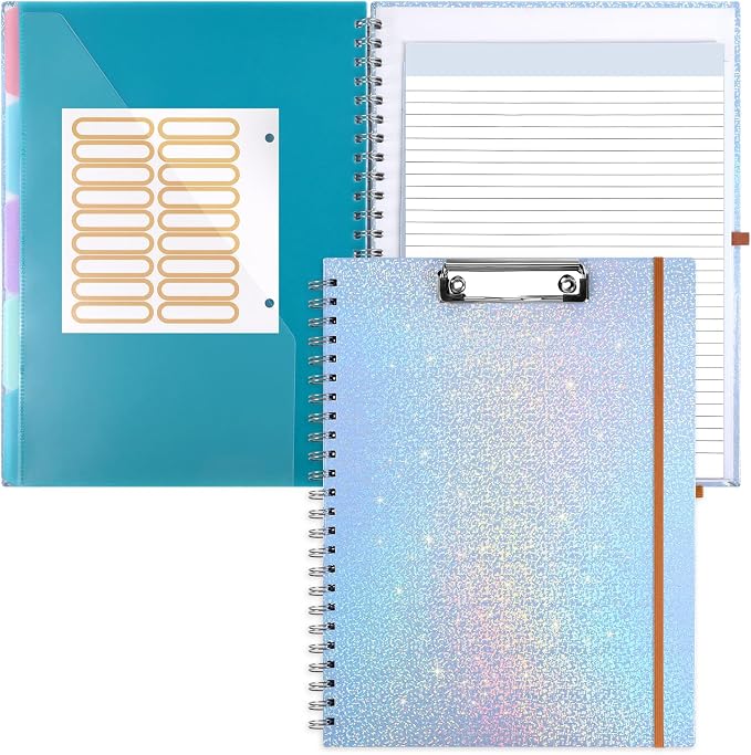 Glitter Clipboard Notebook by ORGANIZEEASYWORKSTEADY