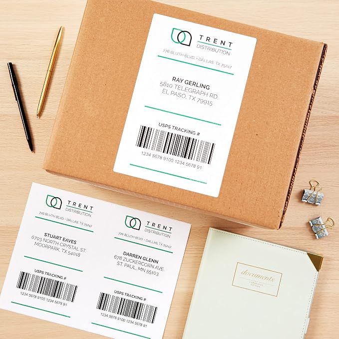Avery Half-Sheet Printable Shipping Labels, 5.5" x 8.5" Customizable Stickers - Image 8