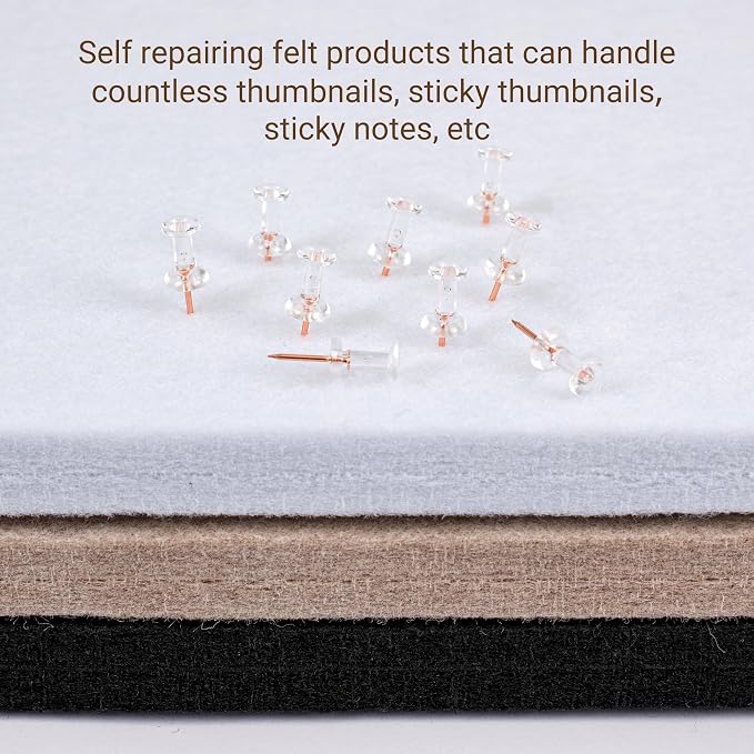 AKTOP White Cork Bulletin Board 48" x 36", Large Foldable Felt Notice Pin Board - Image 7
