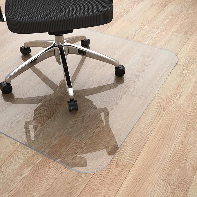 Yecaye Office Chair Mat for Hardwood Floor, PVC Heavy Duty Floor Protector for - Image 9
