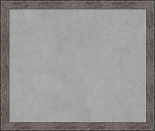 Amanti Art Grey Framed Magnetic Board 23x27 Medium Vision Board by AmantiArt