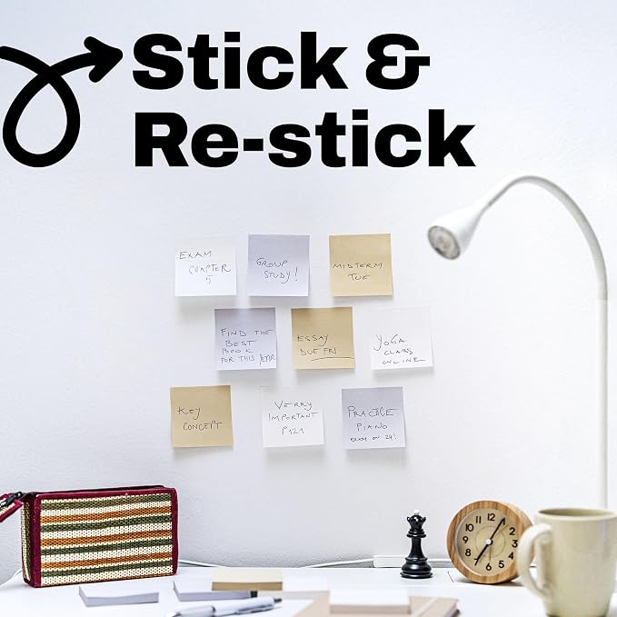 Post-it Super Sticky Notes, 3 x 3 in, Neutrality, 3 Pads, 45 Sheets/Pad | - Image 5