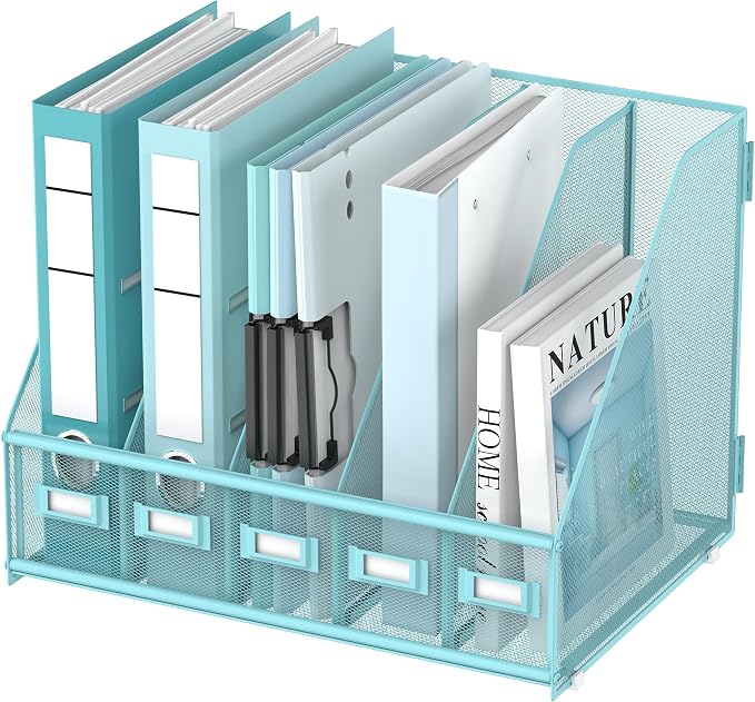DALTACK Desk Organizers Metal Magazine File Holder by DALTACK
