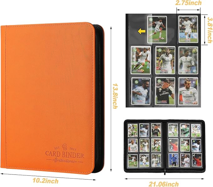 9 Pocket Card Binder, Premium Zip Trading Card Binder, 540 Double Sided Pocket - Image 3