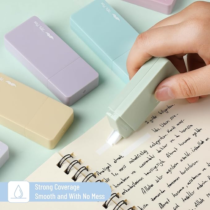 Mr. Pen- Aesthetic Correction Tape, 0.2" x 236", Pastel Colors | Cute - Image 4