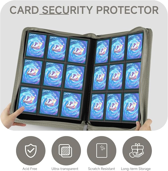 9 Pocket Card Binder, 360 Pockets Trading Card Binder, Double Sided Pocket - Image 6