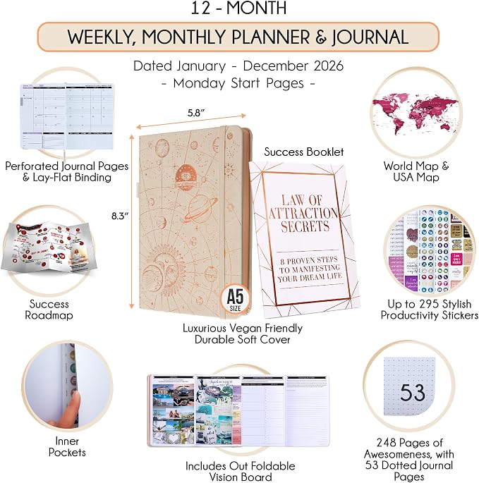 Law of Attraction Planner 2026 Deluxe - Image 2