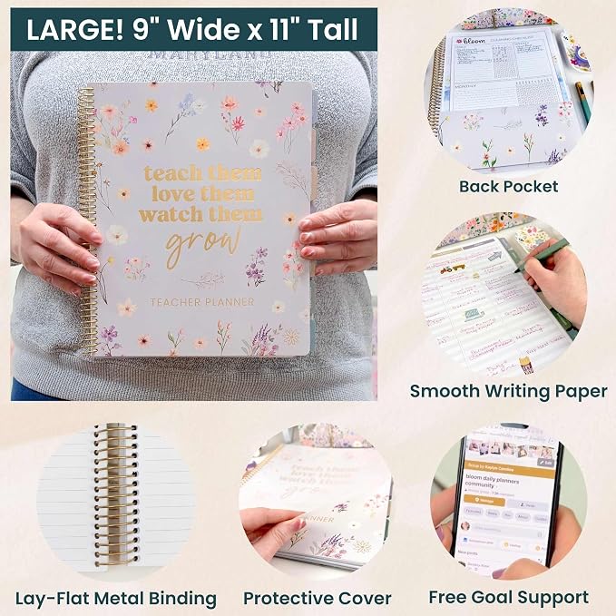 bloom daily planners New Undated Academic Year Teacher Planner & Calendar - Image 5