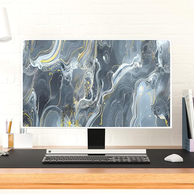 Baocicco Gray Gold Marble Waterproof 22, 25 Inch Anti-Static Dustproof - Image 2