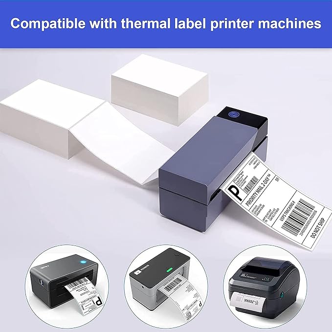 RyhamPaper 4" x 6" Fanfold Direct Thermal Labels - Image 6