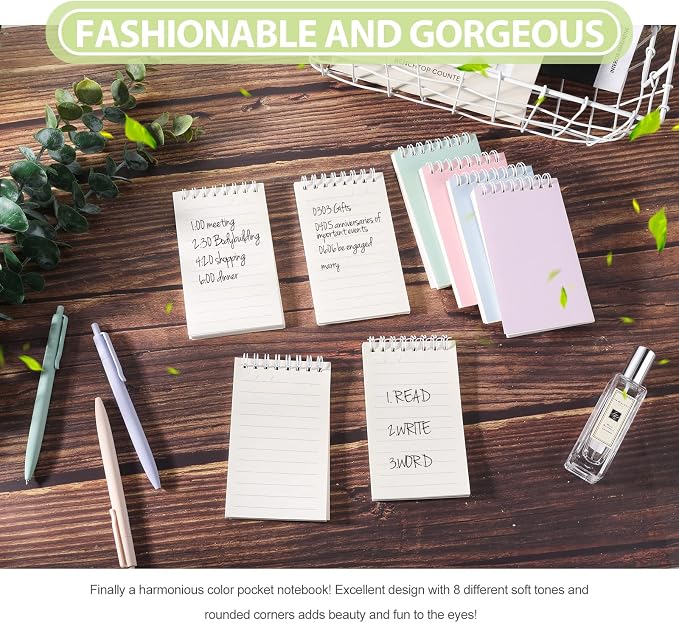 Ddaowanx Small Notebooks, 3x5 Pocket Spiral Notepads - Image 3