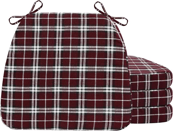AAAAAcessories D-Shaped Chair Cushions, Machine-Washable Cover by AAAAAcessories