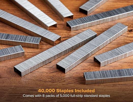 Bostitch Office Standard Staples, 1/4" Length, Full Strip Staples, 5000 Per Box - Image 4