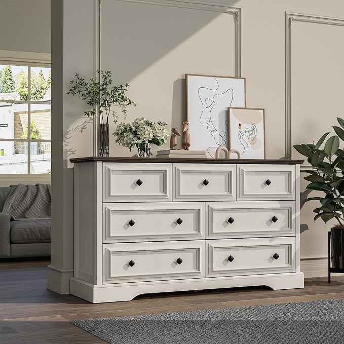 VVFLU Farmhouse 7 Drawer Dresser - Image 3