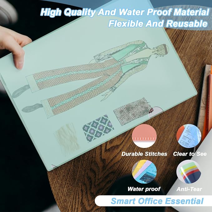 36Pack Clear Plastic File Folders Sleeves - Image 6
