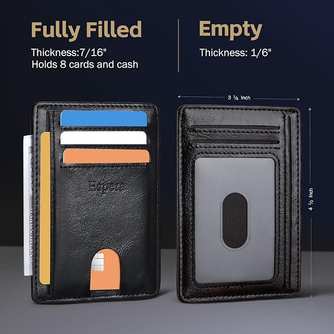 Espera Slim Minimalist Front Pocket Wallet - Image 3