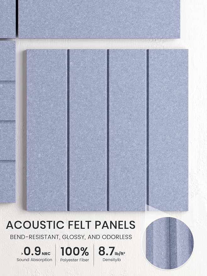 Bumusty Large Cork Board Alternative-36 x 24" Felt Bulletin Board Tiles - Image 3