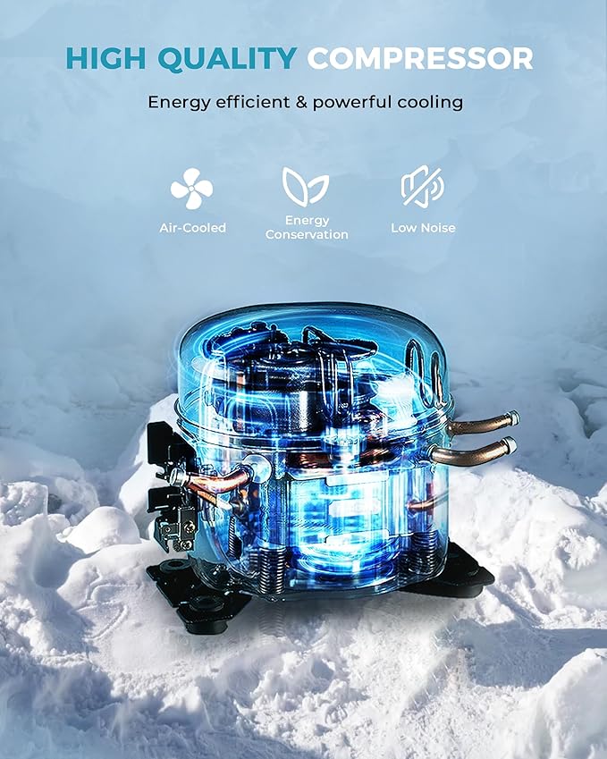 EUHOMY 12 Inch Wine Cooler Refrigerator, Wine Fridge 18 Bottles, Built-in or Freestanding with Double-Layer Tempered Glass Door, Mini Fridge with Quiet and Temperature Memory Function-DeskLoop Office