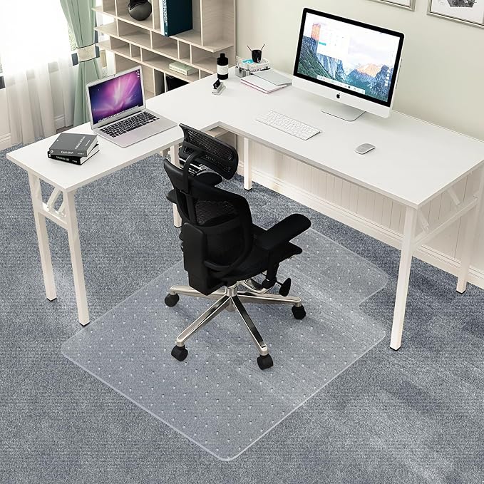 Heavy Duty Chair Mat for Carpet, Office Floor Mat for Carpeted Floors, Under by Unknown
