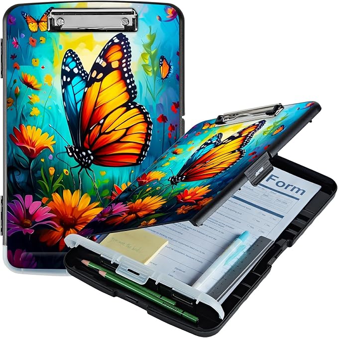Butterfly Blue Sky A4 Clipboard by Unknown