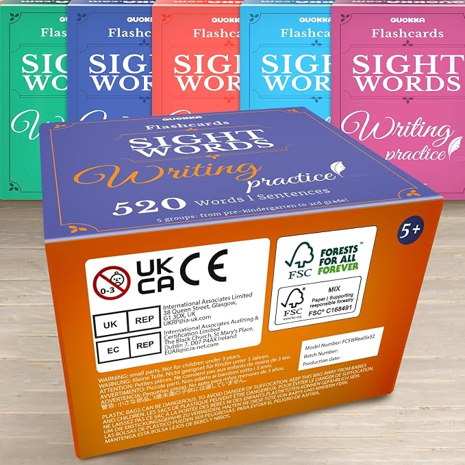 QUOKKA 520 Sight Words Flash Cards - Image 8