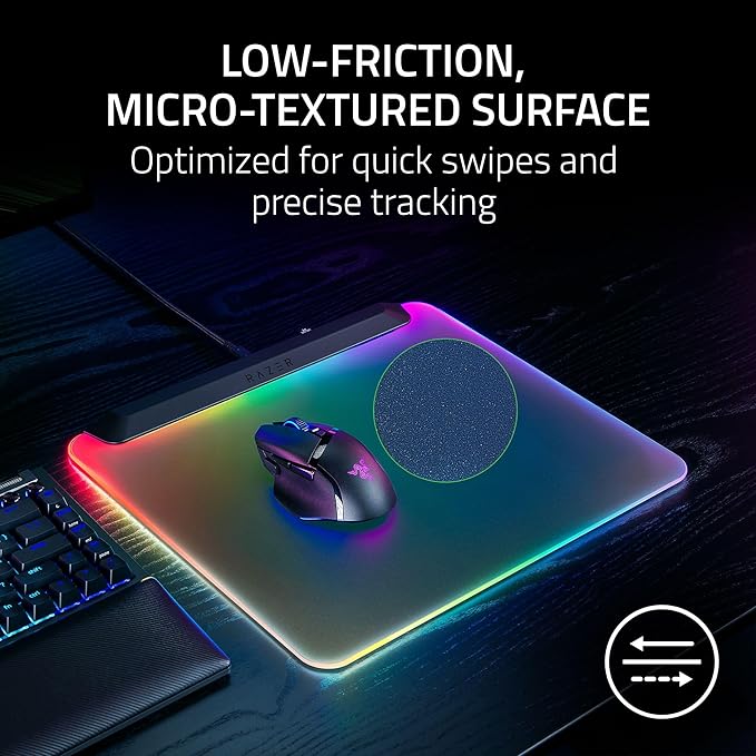 Razer Firefly V2 Pro Fully Illuminated RGB Gaming Mouse Mat: Backlit Design - Image 6